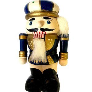 Vintage wooden Nutcracker Christmas Decor figurine Soldier 6"